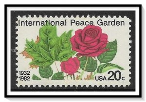 US #2014 International Peace Garden MNH