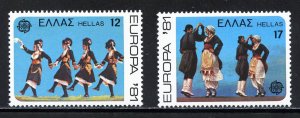 Greece 1386-87 MNH, Europa Set from 1981.