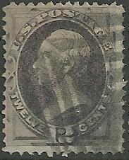 # 151 DULL VIOLET USED HENRY CLAY Cat $200.00