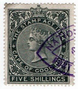 (I.B) Cape of Good Hope Revenue : Stamp Duty 5/- (1896)