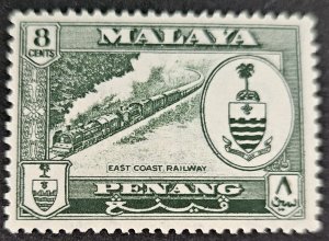 Malaya Penang 1960 SG59 8c MM ( very faint hinge marking)