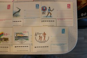 Russian Russia USSR Postal Stationary envelope Lot 24 Olympics 1980 unused Mint