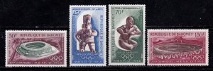 Dahomey stamps #C85 - 88, 3 MNH, 1 MH,  complete set, CV $1.40