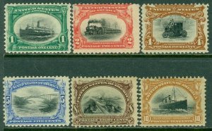 EDW1949SELL : USA 1901 Sc #294-99 Mint, regummed. Some w/ small faults. Cat $381