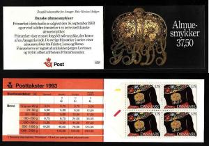 D3-Denmark-Sc#993-complete booklet-unused NH-Ethnic Jewelry-