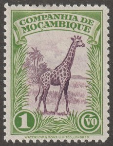 Mozambique Company, stamp, Scott#175, mint, hinged, 1 cvo