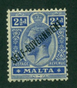 Malta 1922 #78 MH SCV (2018) = $20.00