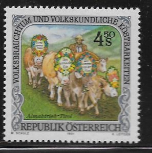 AUSTRIA  1548   MNH     AUSTRIAN FOLK FESTIVALS