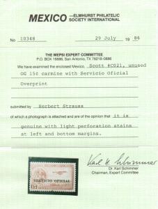 Mexico #CO21 Mint **With Certificate**