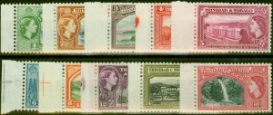 Trinidad & Tobago 1953 Set of 10 to 60c SG267-278 V.F MNH 