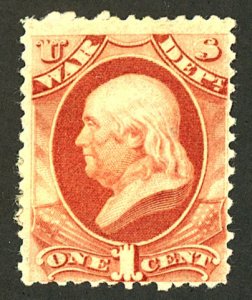 U.S. #O114 MINT NG THINS DIST.