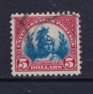 USA a used $5 from the 1922 set