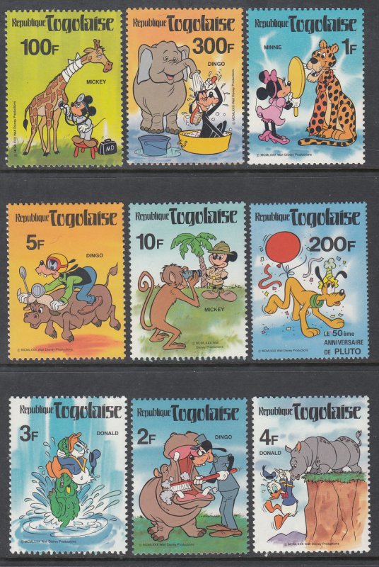 Togo 1064-1071 Disney's MNH VF