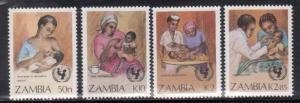 Zambia 440-3 Children's Health Mint NH