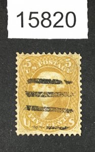 US STAMPS # 67a BROWN YELLOW USED $1,200 LOT #15820