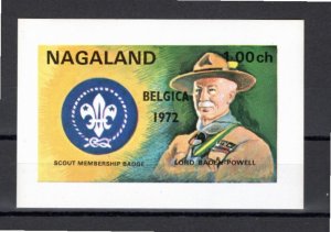 Nagaland (Local Issue) 1971 MNH souvenir sheet imperforate BLACK overprint