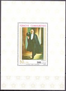 Turkey. 1973. bl16. politics. MNH. 