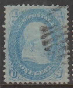U.S. Scott #92 Franklin Stamp - Used Single