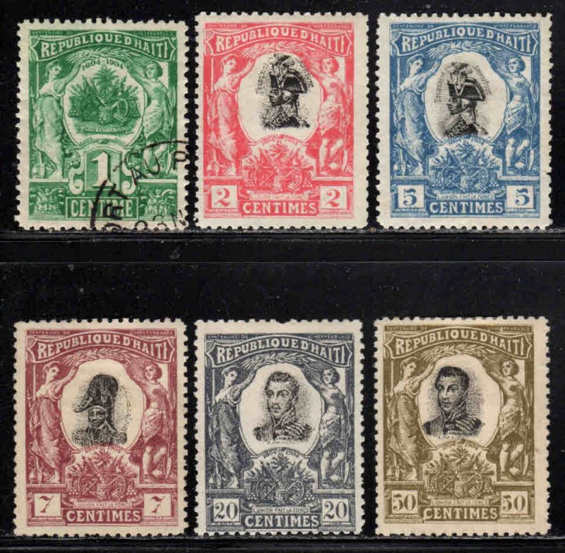 Haiti # 82-88 ~ Short Set 6/7 ~ Unused, Used, MX, (CX see note)