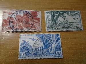 French Equatorial Africa  #  C31-33  used
