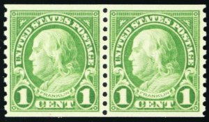 597, Mint NH XF/Superb GEM Pair PSE Graded 95 Certificate - Stuart Katz