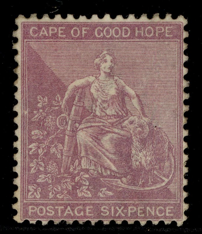 SOUTH AFRICA - Cape of Good Hope QV SG44, 6d mauve, M MINT. Cat £170. WMK CA