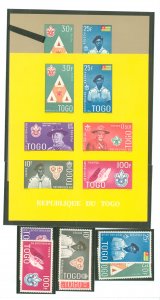 Togo #401-406 Mint (NH) Souvenir Sheet (Scouts)