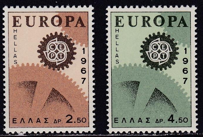 Greece # 891-892, Europa, NH, Half Cat