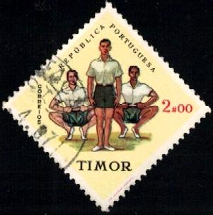 Sport Issue, Gymnastics, Timor stamp SC#316 used