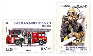 Scott #4075-6 Firemen S/A MNH