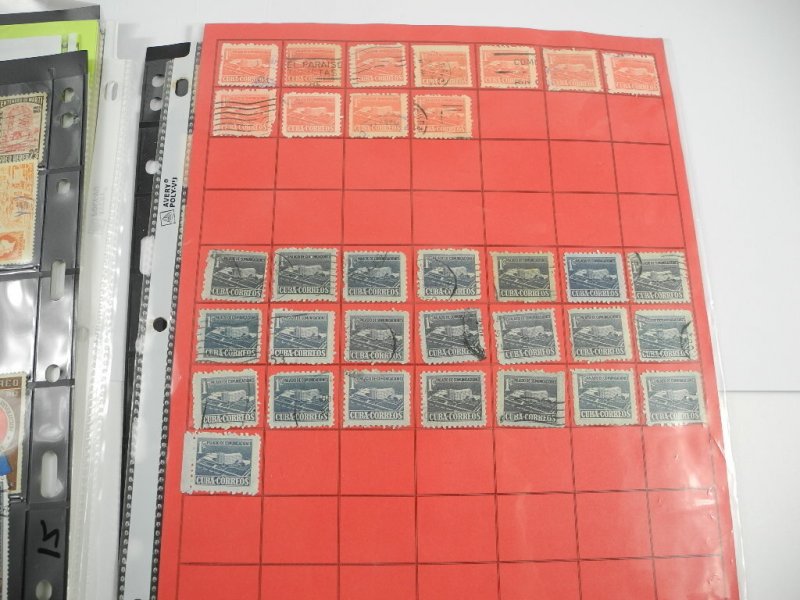 CUBA, Excellent Stamp Collection/accumulation of Stamps hinged on pages