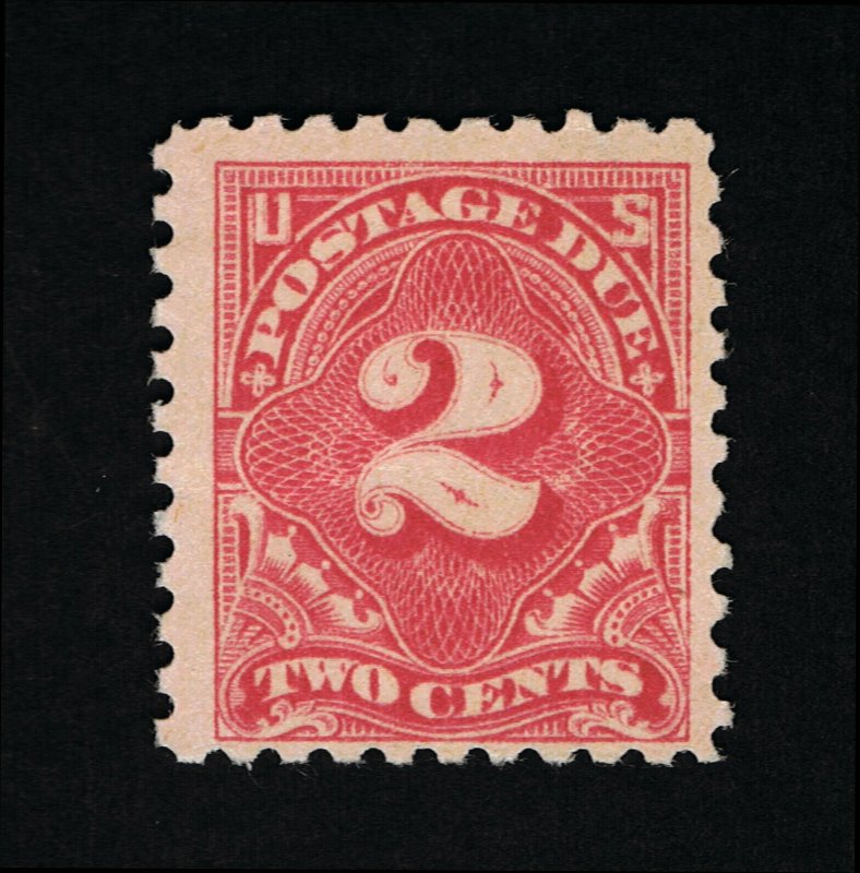 GENUINE SCOTT #J60 F-VF MINT OG NH 1916 BEP-ISSUE ROSE 2¢ POSTAGE DUE #15809