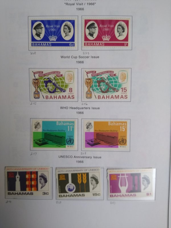 collection on pages Bahamas 1965-70 mostly complete mint most hinged NY: CV $128
