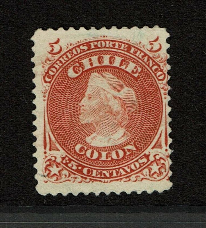 Chile SC# 17, Mint No Gum, Hinge Remnant - S9511