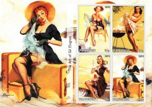 TONGO SHEET IMPERF CINDERELLA ART GIL ELVGREN