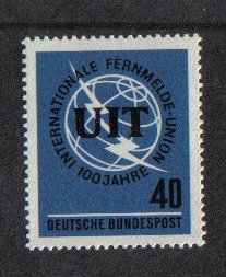 Germany   #927  MNH 1965   ITU  emblem