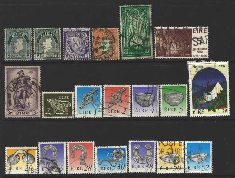 COLLECTION LOT 8808 IRELAND 20 STAMPS 1922+ CV+$20