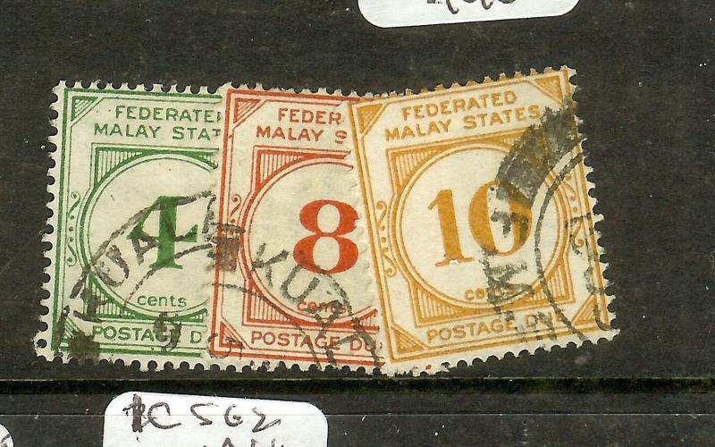 MALAYA FMS (P1210B) POSTAGE  DUE  SG1-2 3W,4W,5W  CDS  VFU