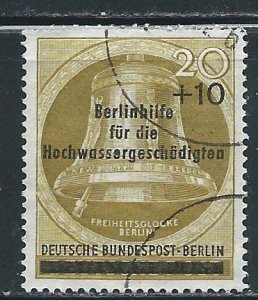 Germany West Berlin 9NB17 Flood Victims single Used