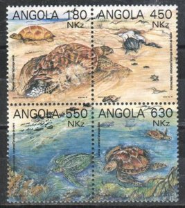 Angola Stamp 882  - Turtles