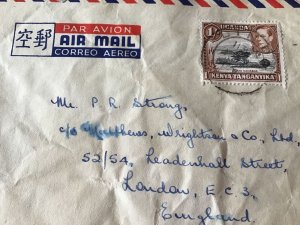 Kenya Tanganyika & Uganda Air  Mail To England  Stamp Cover R45725 