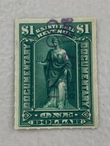 Revenue Documentary stamp scott r173 - $1 issue of 1898  - good postmark