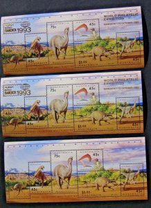 Australian Stamps 1993 3X Bangkok World Philatelic Exhibition 45c 75c $1.05 Mint