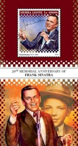 Sierra Leone - 2018 Frank Sinatra - Stamp Souvenir Sheet - SRL181014b