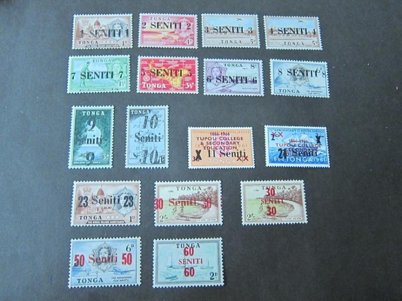 Tonga 1967 Sc 138-174 set MH
