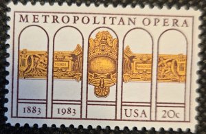 USA, 1983, Metropolitan Opera, #2054, MNG,SCV$35.00