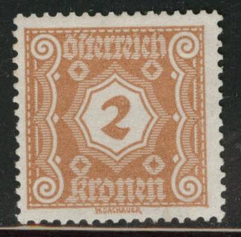 Austria Scott J104 MH* 1922 postage due