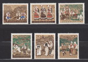 Yugoslavia - 1957 Costumes Sc # 484/489 - MNH (1722)