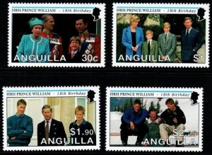 ANGUILLA SG1065/8 2000 18TH BIRTHDAY OF PRINSE WILLIAM MNH