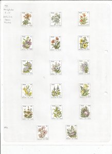 VENDA - 1979 - Definitive Series, Flowers - Perf 17v Set - Mint Light Hinged